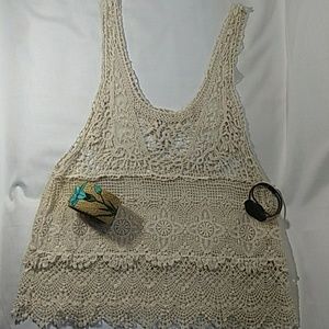 A'GACI Crochet Tank Sz. S